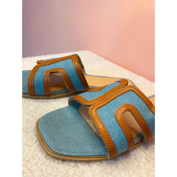 jeans slippers