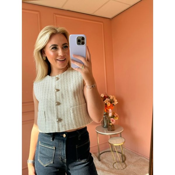 Tweed gilet