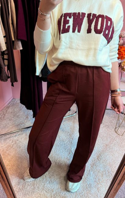 Monica broek Bordeaux