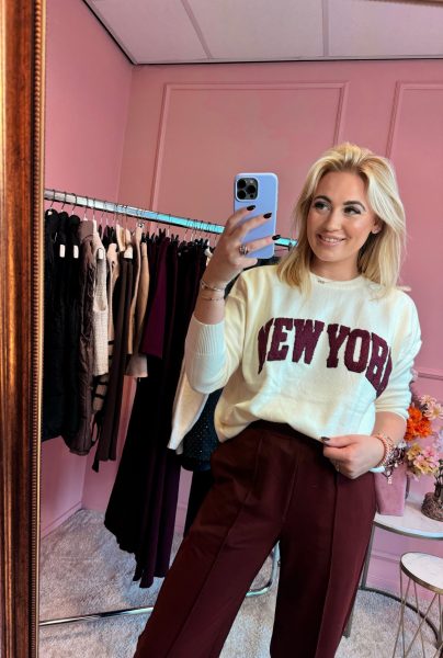 Monica broek Bordeaux