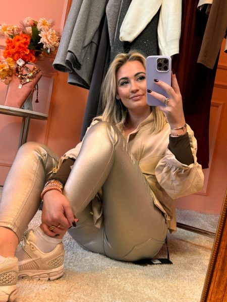 Jeans legging gold