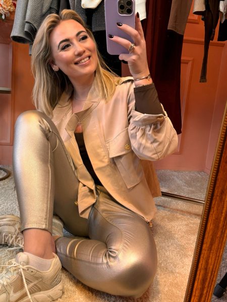 Jeans legging gold