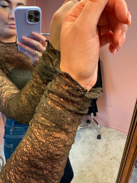 Mesh top Marron