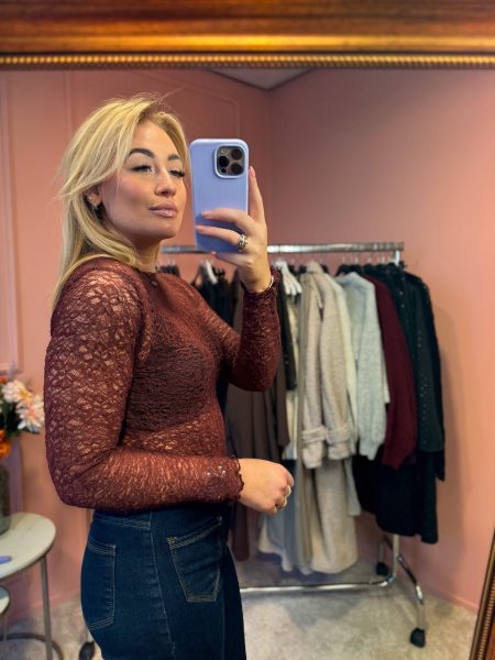 Mesh top Bordeaux
