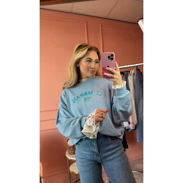 Marais sweater blauw
