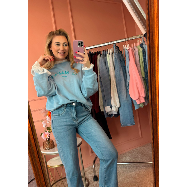 Marais sweater blauw