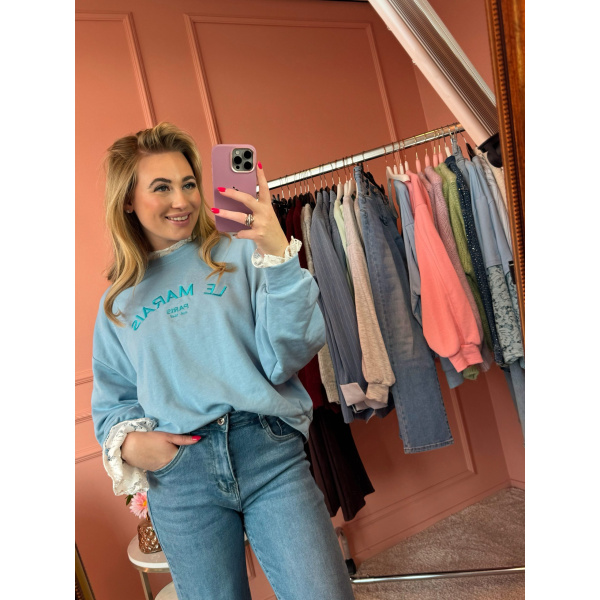 Marais sweater blauw
