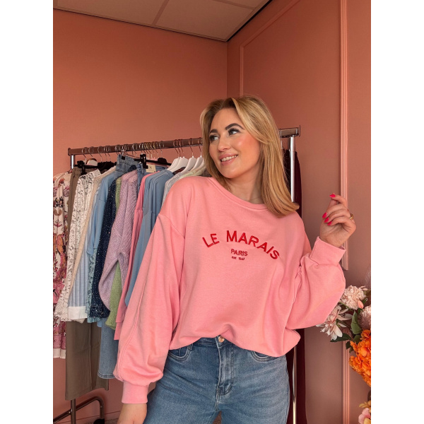Le marais sweater roze