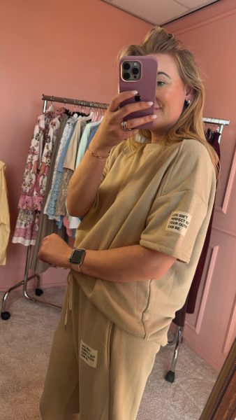 Jogging 2 piece beige