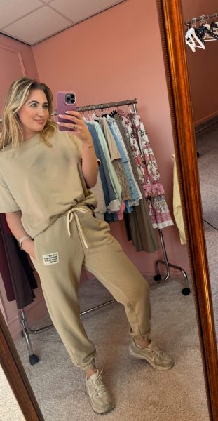 Jogging 2 piece beige