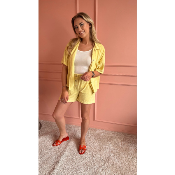 Beach babe set geel