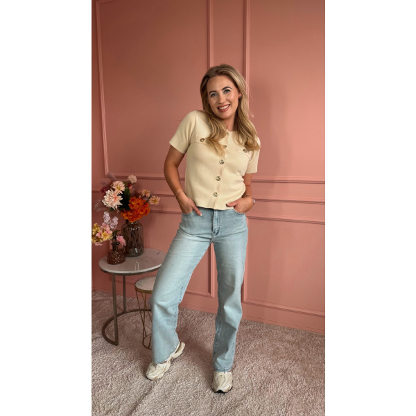 Claire top camel