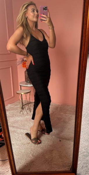 Long black dress