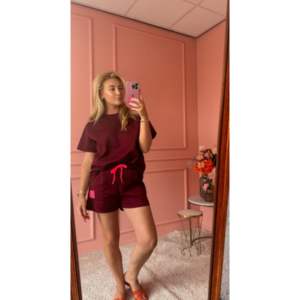 Short 2 piece Bordeaux