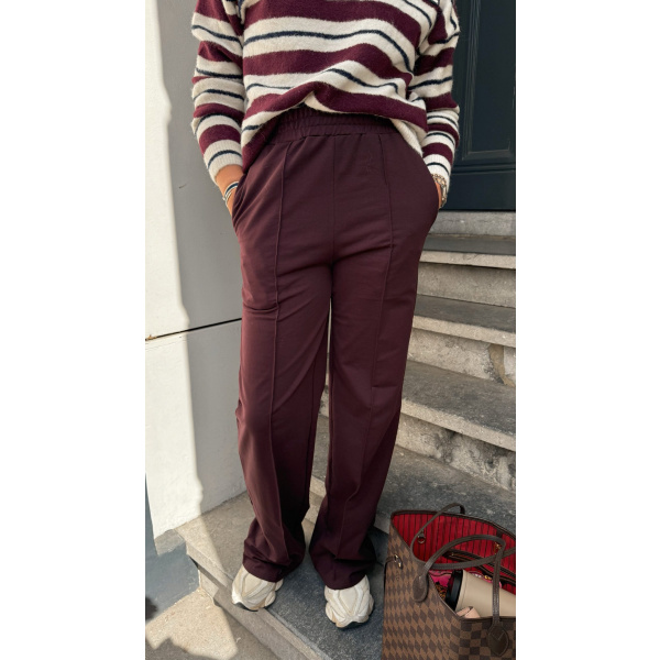 monica pants aubergine