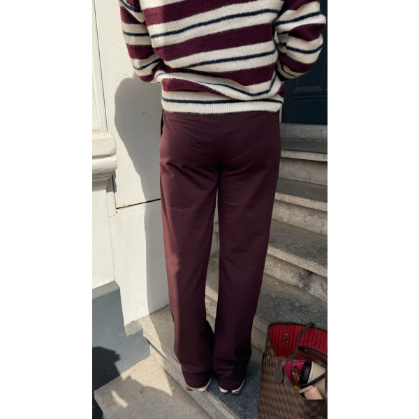monica pants aubergine
