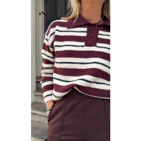 preppy pullover aubergine