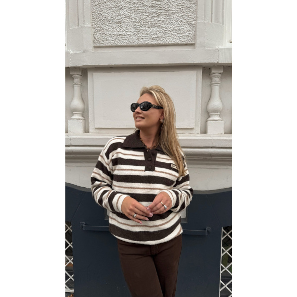 preppy pullover brown