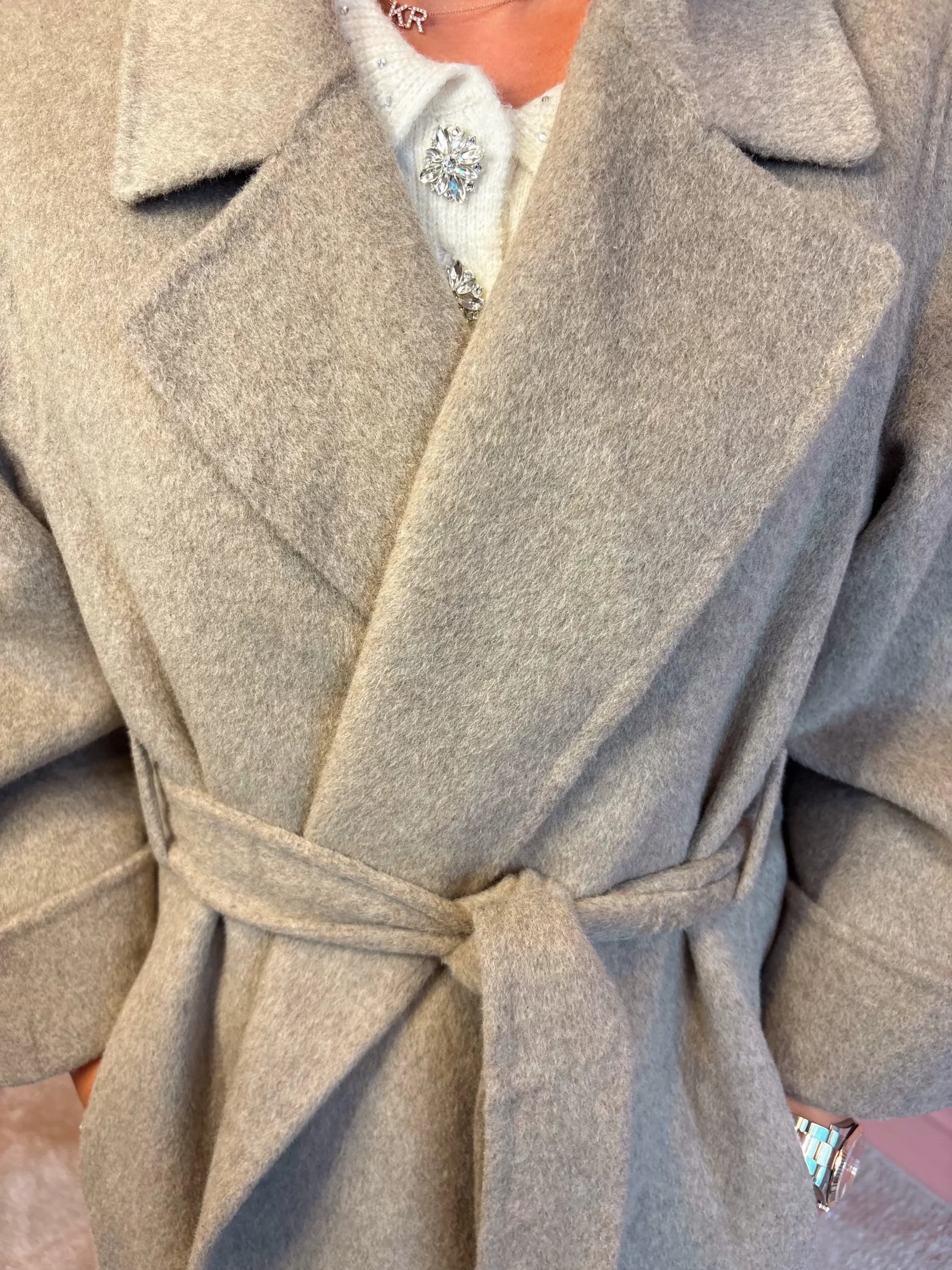 MM coat light taupe