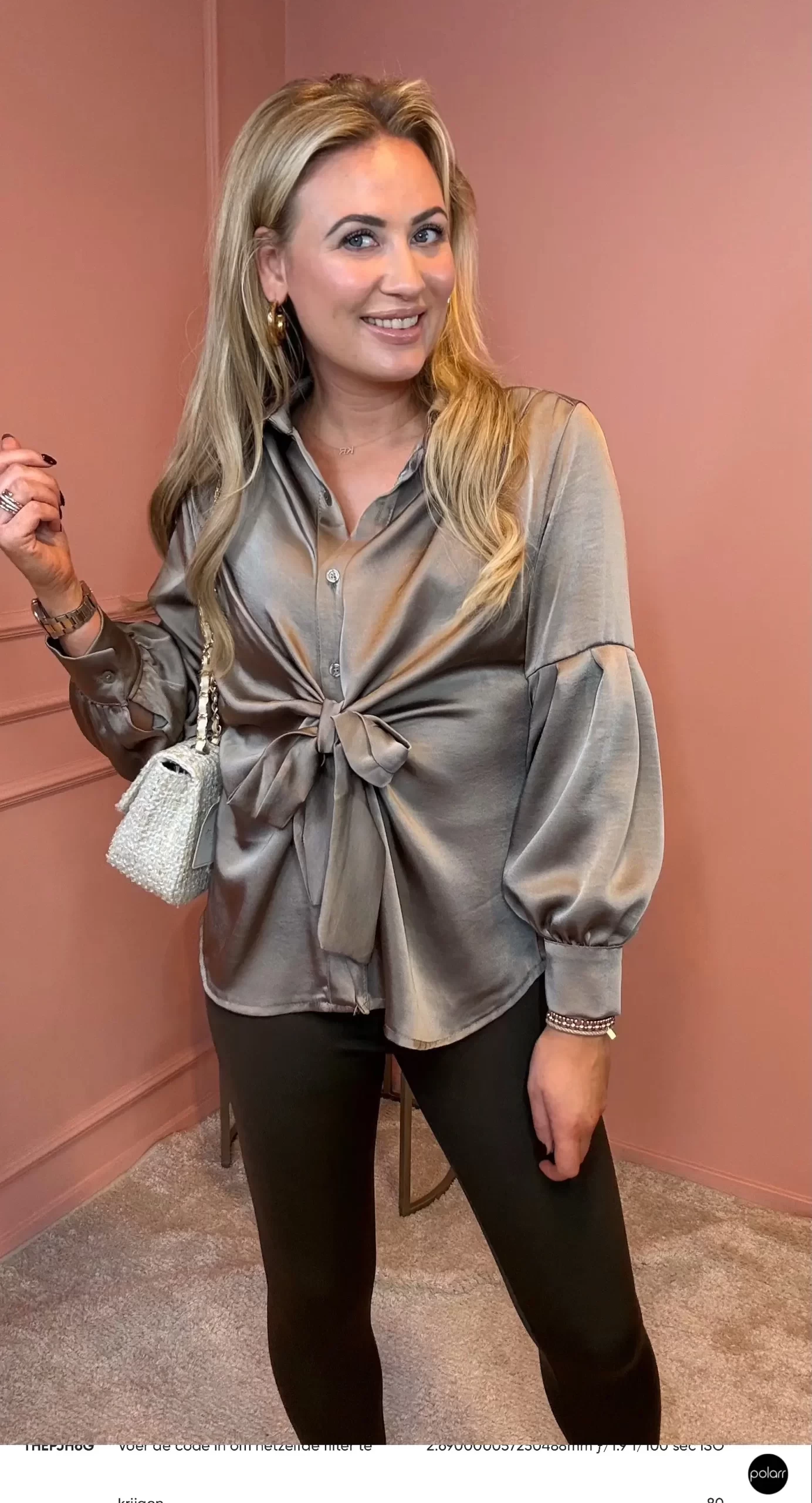 unwrap me blouse champagne